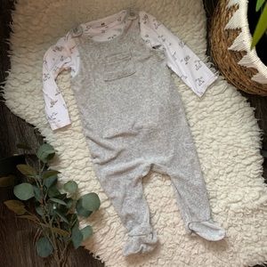 H&M | Footed overall set